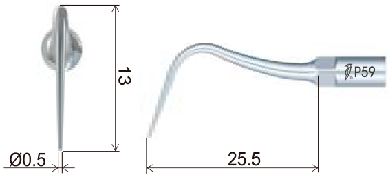 Размеры наконечника для скалера